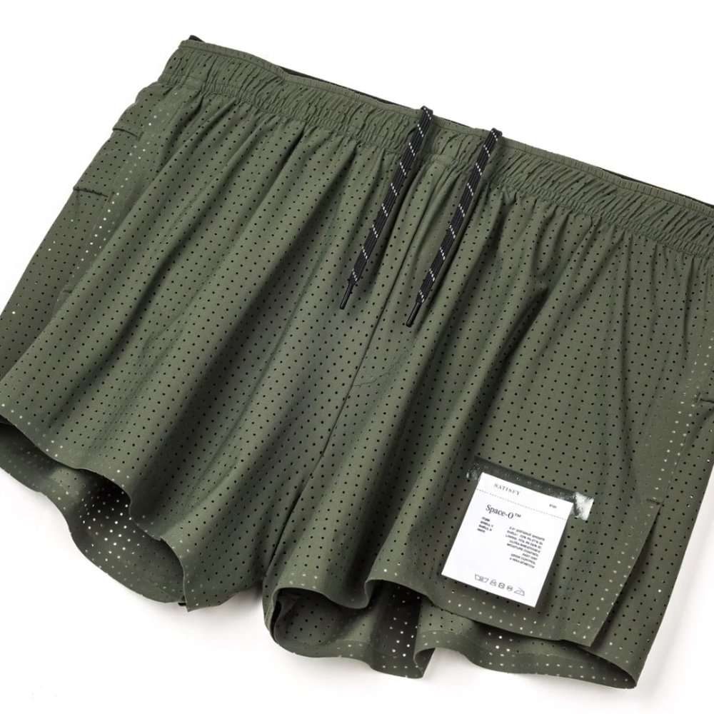 Men's Satisfy Running - BRAND NEW - Space‑O™ 2.5" Distance Shorts - Size 3 (L)